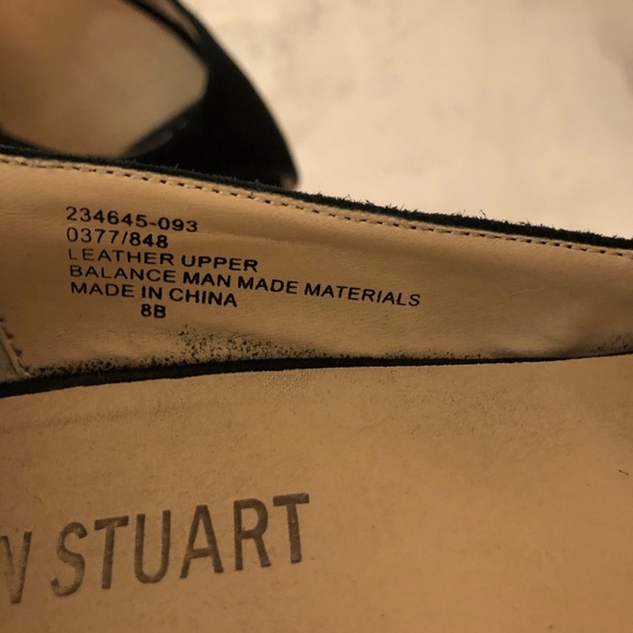 Colin Stuart Black Suede Leather Peep Toe Wedge Espadrilles size 8 - Picture 5 of 5